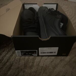 Jordan 1 Low Men's Triple Black Sneakers